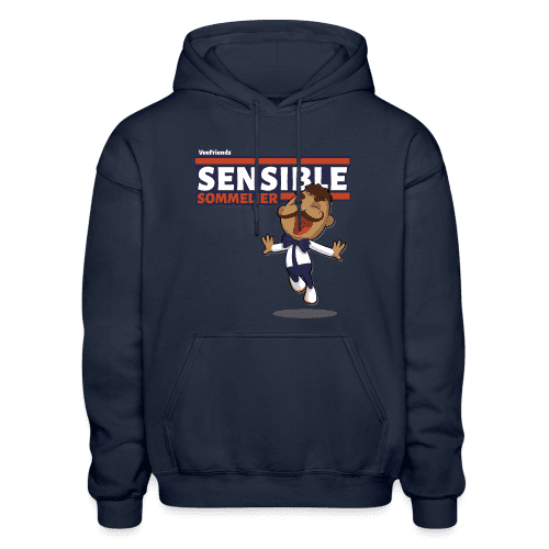 Sensible Sommelier Character Comfort Adult Hoodie - navy