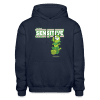 Sensitive Centipede Character Comfort Adult Hoodie - navy