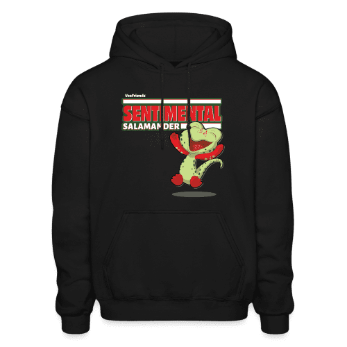 Sentimental Salamander Character Comfort Adult Hoodie - black