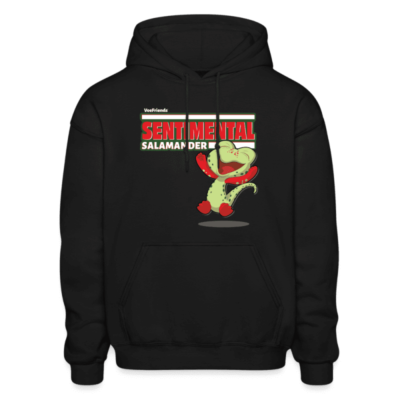 Sentimental Salamander Character Comfort Adult Hoodie - black