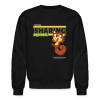 Sharing Squirrel Character Comfort Adult Crewneck Sweatshirt - black