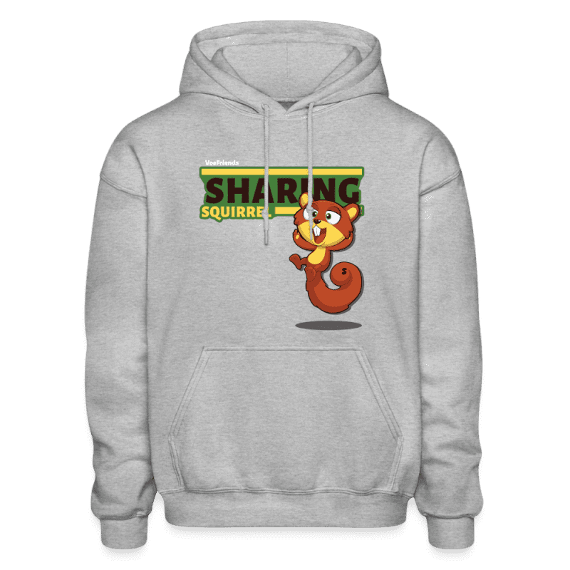 Sharing Squirrel Character Comfort Adult Hoodie - heather gray