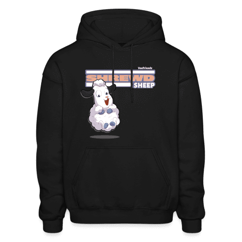 Shrewd Sheep Character Comfort Adult Hoodie - black