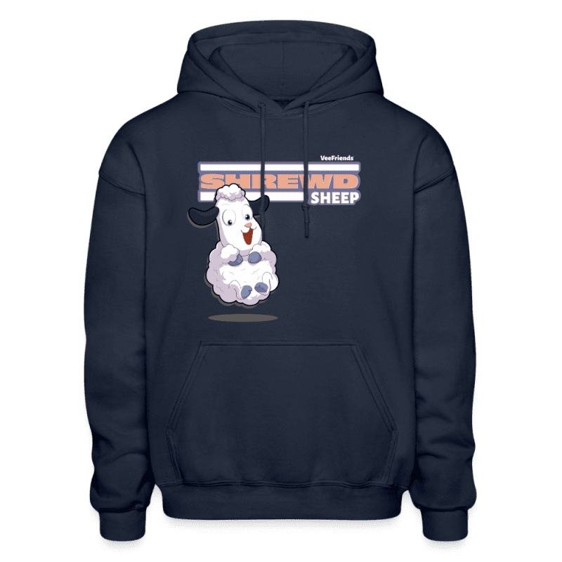 Shrewd Sheep Character Comfort Adult Hoodie - navy