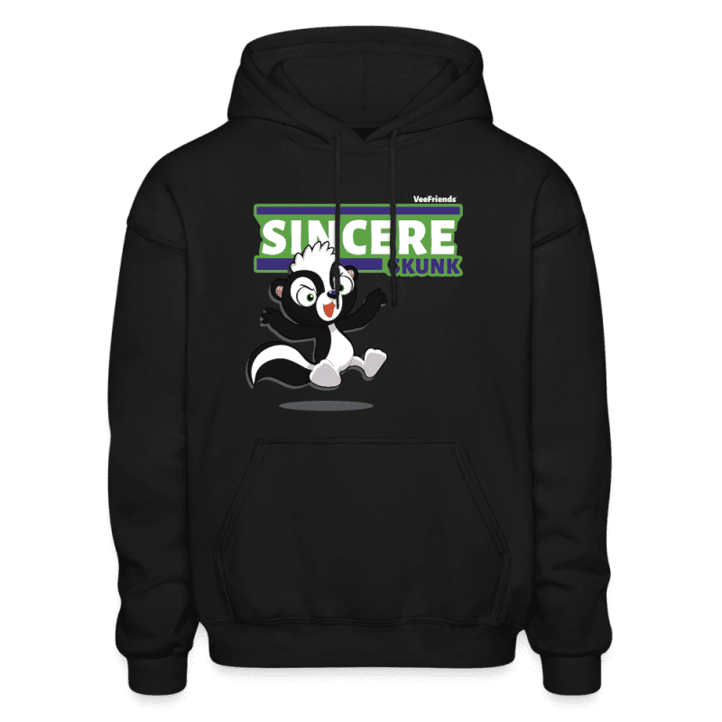 Sincere Skunk Character Comfort Adult Hoodie - black