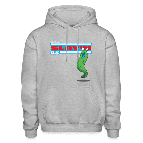 Slay’n Slug Character Comfort Adult Hoodie - heather gray