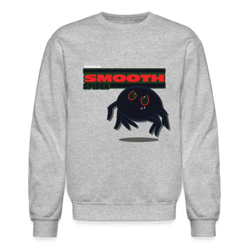 Smooth Spider Character Comfort Adult Crewneck Sweatshirt - heather gray