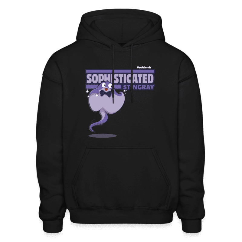 Sophisticated Stingray Character Comfort Adult Hoodie - black