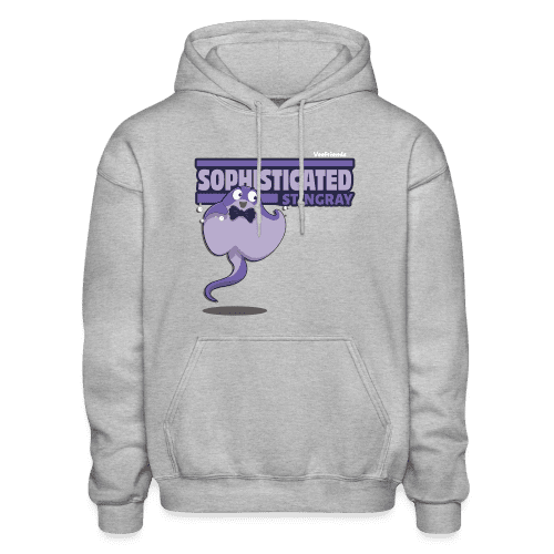 Sophisticated Stingray Character Comfort Adult Hoodie - heather gray