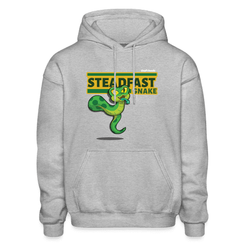 Steadfast Snake Character Comfort Adult Hoodie - heather gray