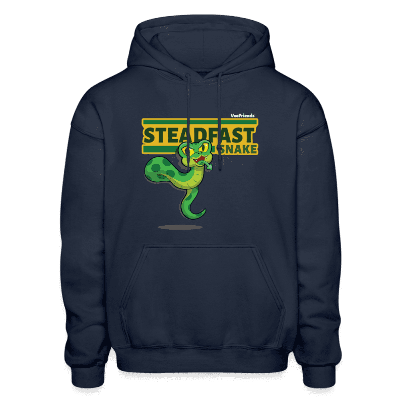 Steadfast Snake Character Comfort Adult Hoodie - navy