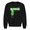 Stoic Slime Character Comfort Adult Crewneck Sweatshirt - black