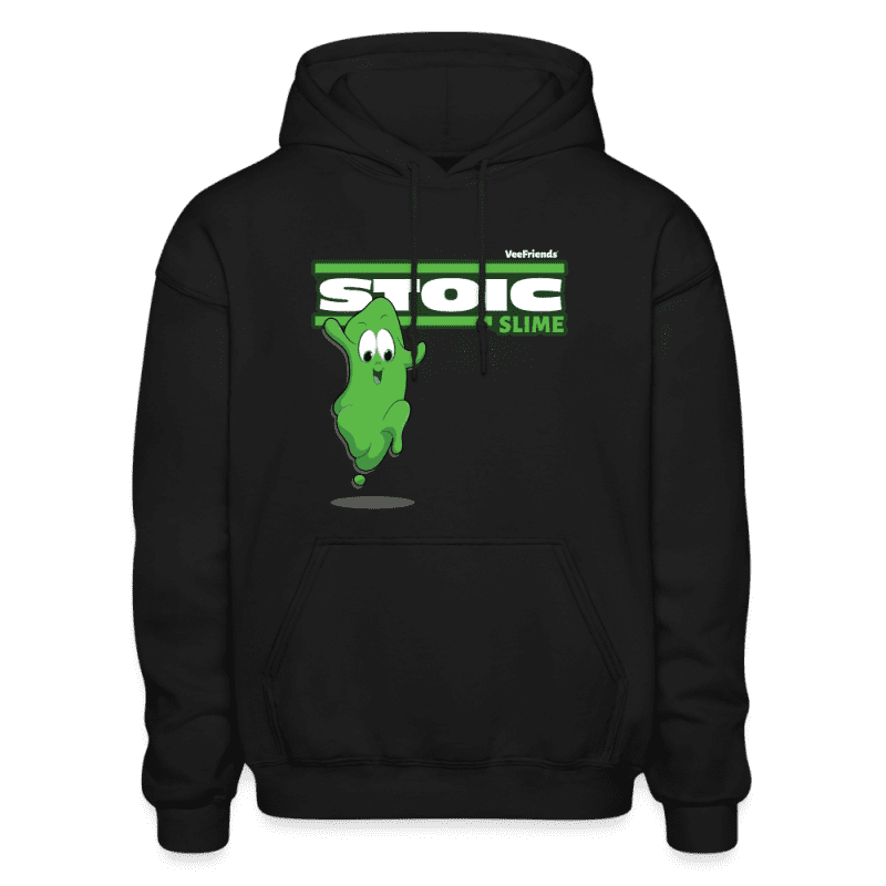 Stoic Slime Character Comfort Adult Hoodie - black