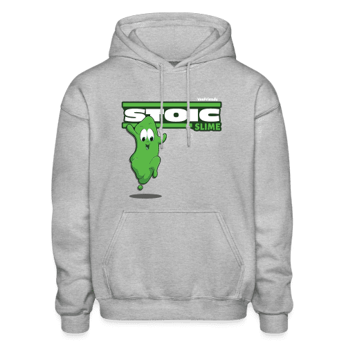 Stoic Slime Character Comfort Adult Hoodie - heather gray