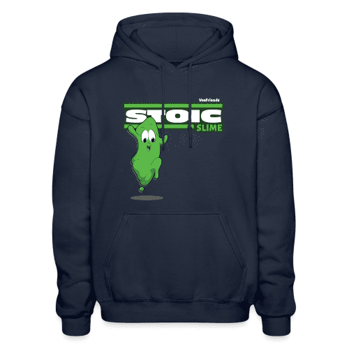 Stoic Slime Character Comfort Adult Hoodie - navy