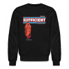 Sufficient Shrimp Character Comfort Adult Crewneck Sweatshirt - black