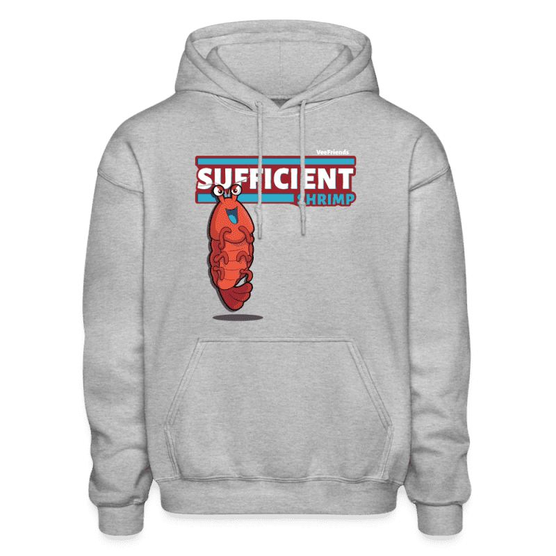 Sufficient Shrimp Character Comfort Adult Hoodie - heather gray