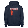 Sufficient Shrimp Character Comfort Adult Hoodie - navy