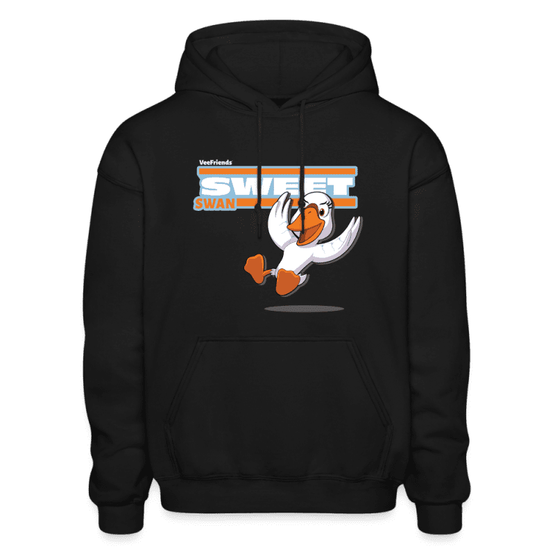 Sweet Swan Character Comfort Adult Hoodie - black