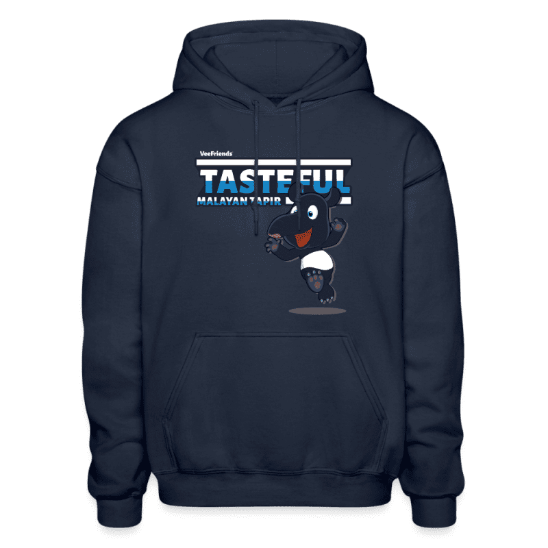 Tasteful Malayan Tapir Character Comfort Adult Hoodie - navy