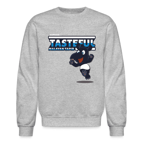 Tasteful Malayan Tapir Character Comfort Adult Crewneck Sweatshirt - heather gray