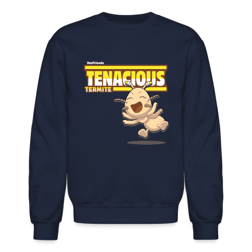 Tenacious Termite Character Comfort Adult Crewneck Sweatshirt - navy