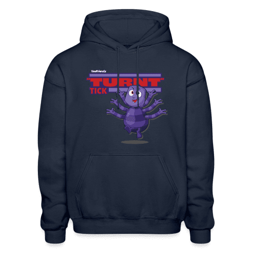 "Turnt" Tick Character Comfort Adult Hoodie - navy