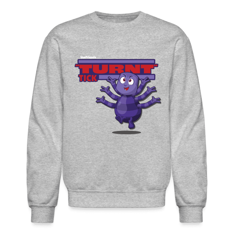 "Turnt" Tick Character Comfort Adult Crewneck Sweatshirt - heather gray