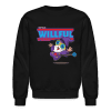 Willful Wizard Character Comfort Adult Crewneck Sweatshirt - black