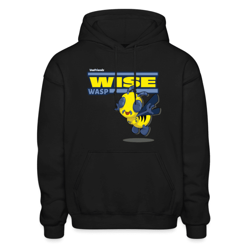 Wise Wasp Character Comfort Adult Hoodie - black