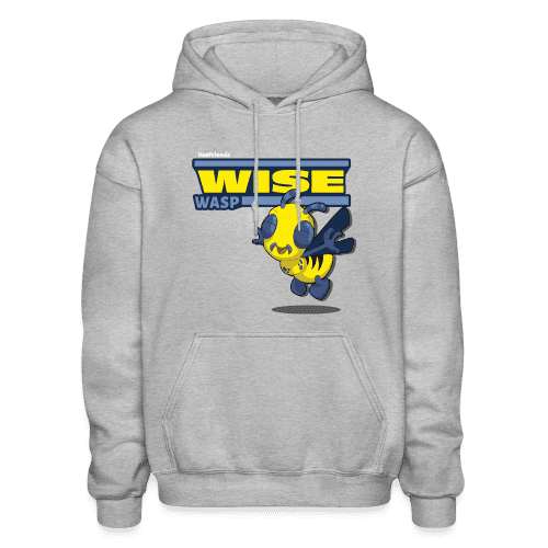 Wise Wasp Character Comfort Adult Hoodie - heather gray