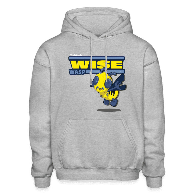 Wise Wasp Character Comfort Adult Hoodie - heather gray