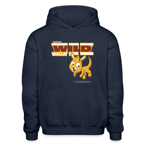 Wild Wallaby Character Comfort Adult Hoodie - navy