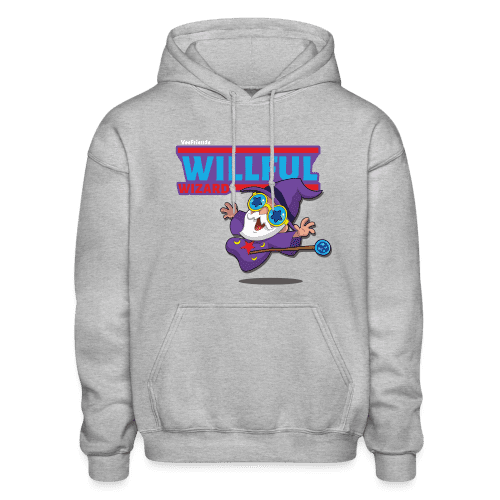 Willful Wizard Character Comfort Adult Hoodie - heather gray