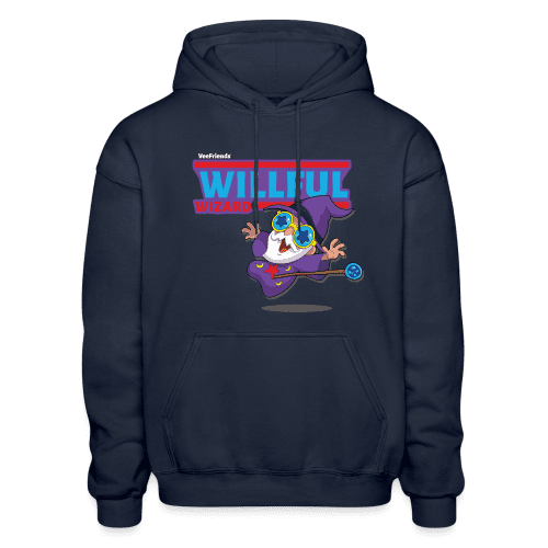 Willful Wizard Character Comfort Adult Hoodie - navy