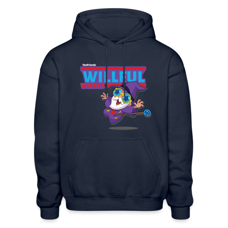 Willful Wizard Character Comfort Adult Hoodie - navy