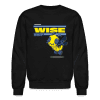 Wise Wasp Character Comfort Adult Crewneck Sweatshirt - black