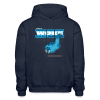 Woke Walrus Character Comfort Adult Hoodie - navy