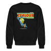 Zealous Zombie Character Comfort Adult Crewneck Sweatshirt - black